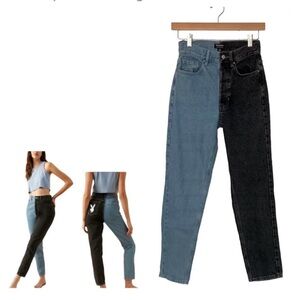 Playboy By PacSun Two-Tone Ultra High Waisted Slim Fit Jeans Size 23 Y2K